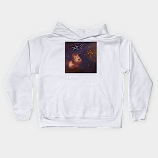 Puppy Talking to the Galaxy Kids Hoodie